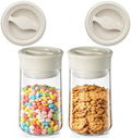 2-Pack 27oz Glass Storage Jars with Airtight Twist-Seal Lids by NUZEAK