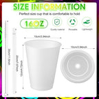Honeydak 30 Pack 16 oz Glow in the Dark Halloween Cups, Fluorescent Green - Image 4