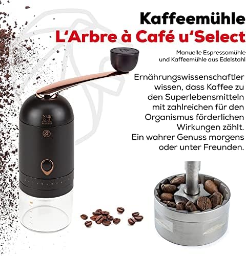 Peugeot L'ARBRE A CAFÉ Coffee Grinder, 20cm, Brown W/Wooden Spice Scoop - Image 3