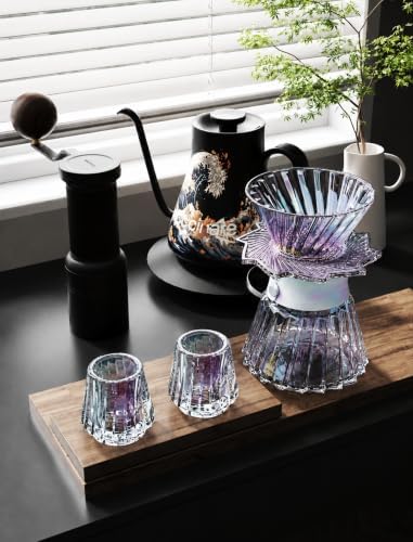 Cocinare Barista Pour Over Coffee Set, Dripper, Server & 2 Tasting Cups - Image 2