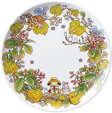 Noritake T50116A/4660-5 My Neighbor Totoro Plate 9.1 inches (23 cm), Microwave Safe, 1 Piece by Noritake