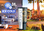 Meoky 40 oz Tumbler with Handle and Straw, Tumbler with Lid and Straw, Insulated Stainless Steel Travel Mug, 100% Leak-proof, Keeps Cold for 34 Hours or Hot for 10 Hours (Tarot) - Image 2