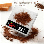 MAXUS Coffee Scale with Timer 2000g x 0.1g, Espresso Scale with USB-C Rechargeable, Stainless Steel Digital Kitchen Scale for Coffee Brewing, Food, and Baking - Image 4