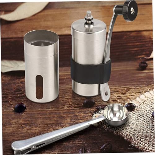 GALPADA Manual Coffee Grinder Hand Crank Portable Stainless Steel Bean Mill Adjustable Grinding for Home and Travel Brewing - Image 3