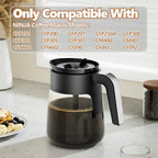 12 Cup Coffee Pot Replacement Compatible with Ninja Coffee Maker CFP101 CFP201 CFP301 CFN601 CFP307 CFN602 CM400 CM401 CF090, Glass Carafe for Ninja with Brew-Through Lid, BPA Free, Dishwasher Safe - Image 2