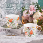 KAMMAK Bone China Coffee Mugs, 16oz Ceramic Tea Cups, Set of 2 - Image 3