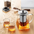 Glass Teapot,Glass Teapot Kettle with Removable Tea Infuser Tea Kettle Stovetop for Loose Leaf,Tea Pot for Stove, - Image 4