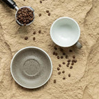 Loveramics Coffee Cup Ceramic, 10 oz Latte Art Cup with Saucer for Cappuccino, Tea, Espresso, Thick - walled stoneware Cappuccino mug Set for Cafe and Barista - (Granite, 10OZ, 1 Cup and 1 Saucer) - Image 5