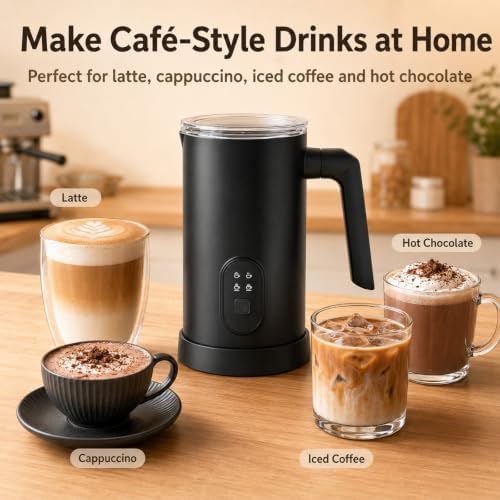Professional Automatic Foam Maker Electric Milk Frother (White) - Image 6