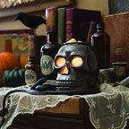 Candle Warmers ETC. Illumination Fragrance Warmer- Light-Up Warmer for Warming Scented Candle Wax Melts and Tarts or to Freshen Room, Gothic Skull - Image 3
