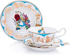 Disney Alice in Wonderland Cup and Saucer, Fine Bone China, 7.5 × 15 × 15 cm, Multicolor - Image 2