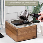 Knock Box | Large Capacity Espresso Knock Box | Non-Slip Base Knock Box Espresso | Coffee Knock Box | Shock Absorbant Espresso Knock Box and tamp station | Knock box for espresso coffee grounds - Image 2