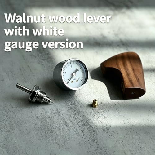 E61 Thermometer, Compatible for E61 Automatic Espresso Machine, Digital Coffee Maker Temperature Sensor Thermometer,Brewing Head Pressure Gauge Thermometer Modification Accessories(White gauge) - Image 5