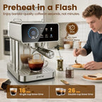 20 Bar Espresso Coffee Machines with Cold Brew & Customizable Program (Pro) - Image 6