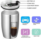 VEGOND Stainless Steel 12 oz Tumblers bulk Vacuum Insulated Double Wall Travel Tumbler with Lid and Straw Reusable Tumbler,Stainless 12 pack - Image 2