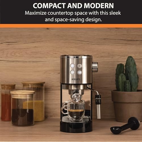 KRUPS 15-Bar Espresso Machine with Milk Frother and Cup Warmer - Image 4
