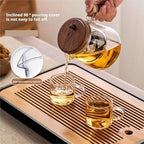 Glass Teapot Large Capacity with Removable Infuser for Home Office(Transparent) - Image 4