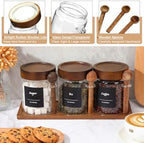 3 Pcs Coffee and Sugar Container Set, 24 oz - Image 3