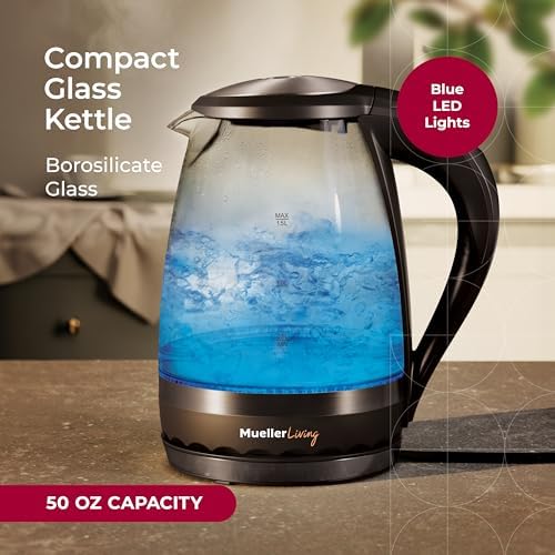 Mueller Living 1.5L Electric Kettle, Tea Kettle for Boiling Water - Image 2