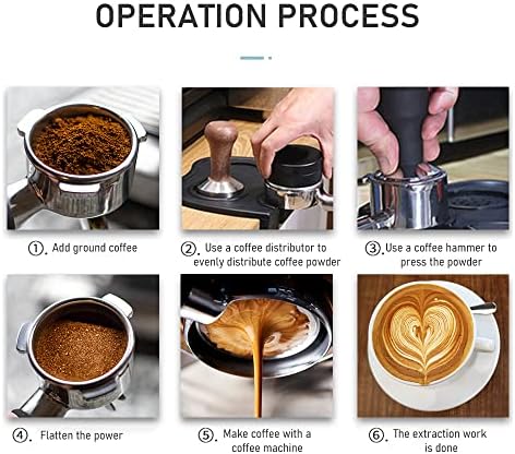 Bottomless portafilter,58mm 3 Ears Stainless Steel Bottomless Naked Portafilter Wooden Coffee Handle Cup Filter Basket Replacement for Barsetto BA101 BA102 Calphalon Temp IQ - Image 7