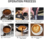 Bottomless portafilter,58mm 3 Ears Stainless Steel Bottomless Naked Portafilter Wooden Coffee Handle Cup Filter Basket Replacement for Barsetto BA101 BA102 Calphalon Temp IQ - Image 7