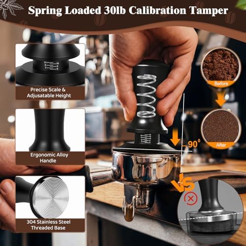 10PCS 51mm Espresso Accessories Kit with Tamping Station & Milk Pitcher - Image 6