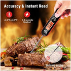 Digital Backlight Instant Read Meat Thermometer, Kitchen - Image 2