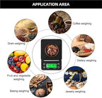1pc Kitchen Tools Coffee Scale with Timer Digital Multifunction Weighing Scale 3kg/0.1g Pour Over Drip Espresso Scale Display(Black 5kg 0.1g) - Image 7