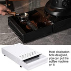 Coffee Knock Box, Thick Stainless Steel Plate Coffee Ground Knock Container Detachable Drawer Type Coffee Powder Box Non Slip Feet Design Knock Box Drawer (White) - Image 4