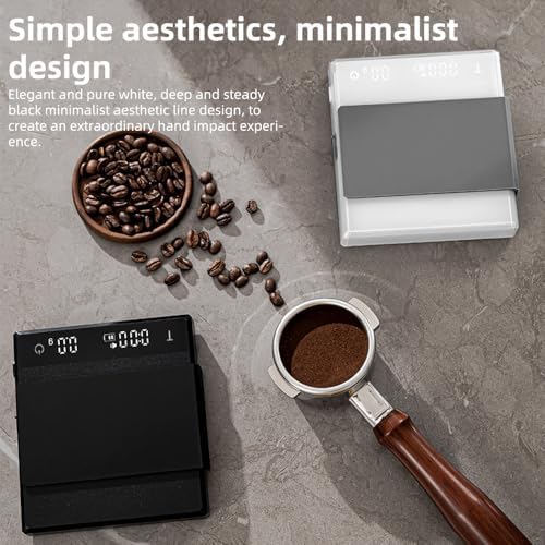 MINI COFFEE SCALE TIMER 2KG 0.1G ACCURATE 3 MODES PORTABLE DIGITAL ESPRESSO POUR OVER COFFEE SILICONE INSULATION COVER (ABS (acrylonitrile-butadiene-styrene)) - Image 5