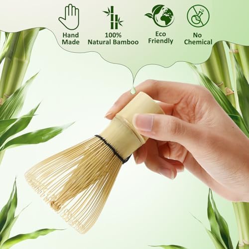 LemonRoad 16 Pcs Matcha Whisk Bulk 100 Prong Bamboo Whisk for Matcha Powder Traditional Japanese Chasen Handcrafted Organic Bamboo Stirrer Mixer Brush Authentic Ceremonial Tea Preparation Starter - Image 4