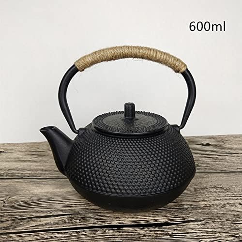 Teapot Cast Iron Teapot Water Boiling Kettle Household Tea Making Set 850ml Japanese Tetsubin Iron Bottle Vintage Tea Cup Saucer Set Teapot Kettle,300ml Teapot - Image 6