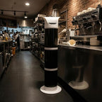 Baoblaze Coffee Grounds Container Waste Bin Espresso Portafilter Cleaner Tall Puck Collector with Flared Top Opening and Side Knock Bar Suitable for, Black - Image 7