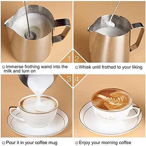 Milk Frother Handheld Foam Maker for Lattes - Whisk Drink Mixer for Coffee, Mini Foamer for Cappuccino, Frappe, Matcha, Hot Chocolate - Image 6