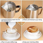 Milk Frother Handheld Foam Maker for Lattes - Whisk Drink Mixer for Coffee, Mini Foamer for Cappuccino, Frappe, Matcha, Hot Chocolate - Image 6