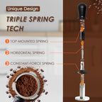 51mm Espresso Tamper, Spring Loaded Self leveling Coffee Tamper - Image 3