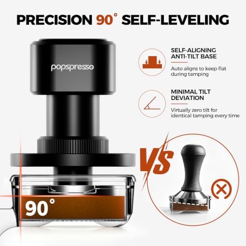 51mm Espresso Tamper, Impact Design Coffee Tamper with Sound Feedback, 3 Spring Loaded Coffee Tamper with Interchangeable 15lb/30lb Springs, Calibrated Tamper for 51mm Portafilter - Image 4