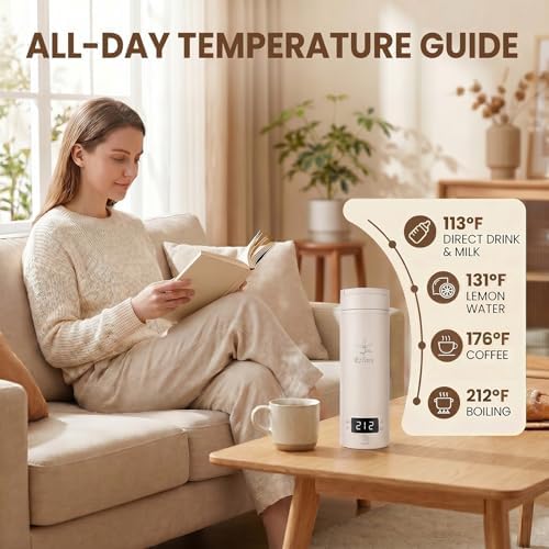 Portable Electric Kettle for Travel(120V), 450ml, 4 Temperature Control - Image 5