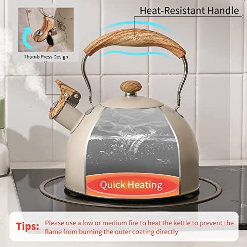 LONFFERY Tea Kettle for Stove Top - Image 3