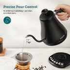 COSORI Electric Gooseneck Kettle with 5 Variable Presets, Pour Over & Coffee Kettle, 1.7L/1500W, Stainless Steel Inner Lid & Filter - Image 4