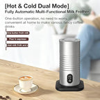 Electric Milk Frother, Stainless Steel Hot/Cold Foam Maker, with LED Display, for Latte & Hot Chocolate,for Home & Office - Image 2