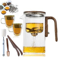 Eternititea Magic Pot, 720ml(25oz) Enchanti Tea Pot, Eternity Tea Magic Pot - BPA-Free, Enchantipot Magic Tea Pot With Removable Infuser, Water Separation Glass Teapot With Wooden Handle (520ml) by DENGWANG