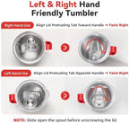 30 oz Stainless Steel Tumblers Bulk with Handle and Lid, 12 Pack - Image 2