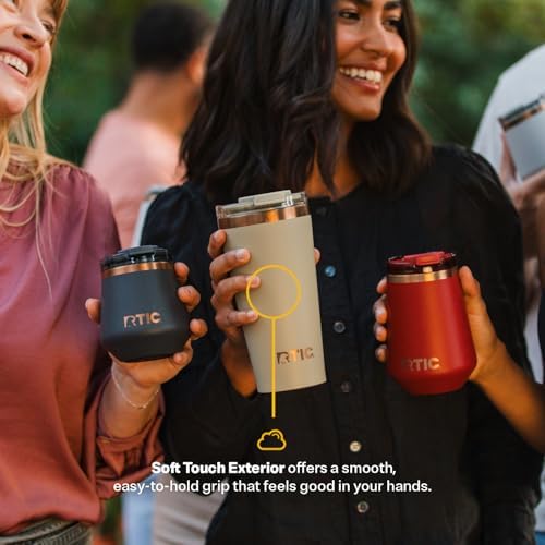 RTIC 18oz Pint Tumbler with Lid, Ceramic Lined, Dark Midnight Dust - Image 4