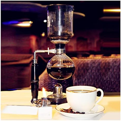 JITEM Cafetera Siphon Syphon Coffee Maker 3 Cup Halogen Lamp Heating Glass Siphon Vacuum Coffee Maker Manual Tabletop Siphon Pot 360ML for Coffee or Tea - Image 7
