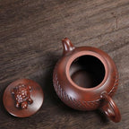 Tea Pots For Loose Tea Purple Pottery Teapot Single Pot Handmade Teapot Home Study Creative Kung Fu Desktop Tea Set Tea Infuser Pot - Image 6