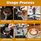 53mm Espresso Accessories Kit, Spring Loaded Calibrated Tamper, WDT Tool, Puck Screen and Dosing Funnel Set Fits Delonghi 53 mm Espresso Coffee Machines and Portafilter, Professional Barista Tools - Image 6