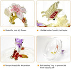 Lily Flower Enamel Glass Teapot - 46oz/1300ml, Floral Teapot With Removable Loose Tea Leaf Infuser - Image 7