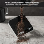 KitchenTour Coffee Scale with Timer, Small Espresso Scale 0.1g/2kg, Silver - Image 3