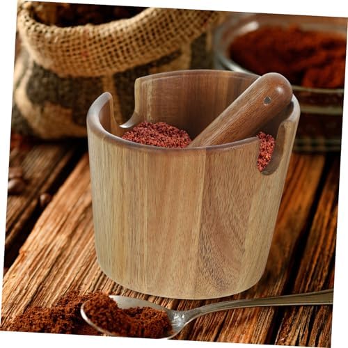Wood Espresso Knock Box Station for Used Coffee Grounds Disposal - Image 5